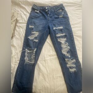 Vanilla Star Ripped Distressed 90s Boyfriend Jeans